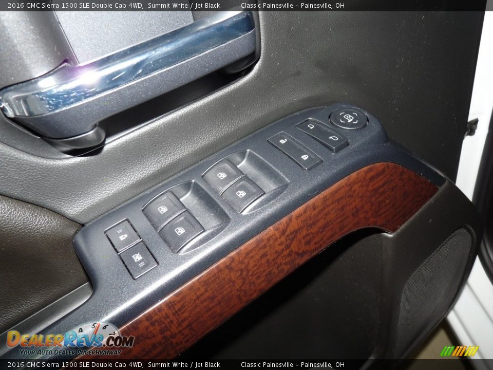 2016 GMC Sierra 1500 SLE Double Cab 4WD Summit White / Jet Black Photo #9