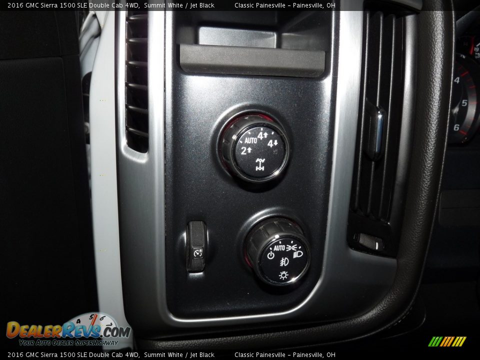 2016 GMC Sierra 1500 SLE Double Cab 4WD Summit White / Jet Black Photo #10