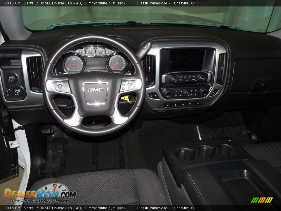 2016 GMC Sierra 1500 SLE Double Cab 4WD Summit White / Jet Black Photo #11