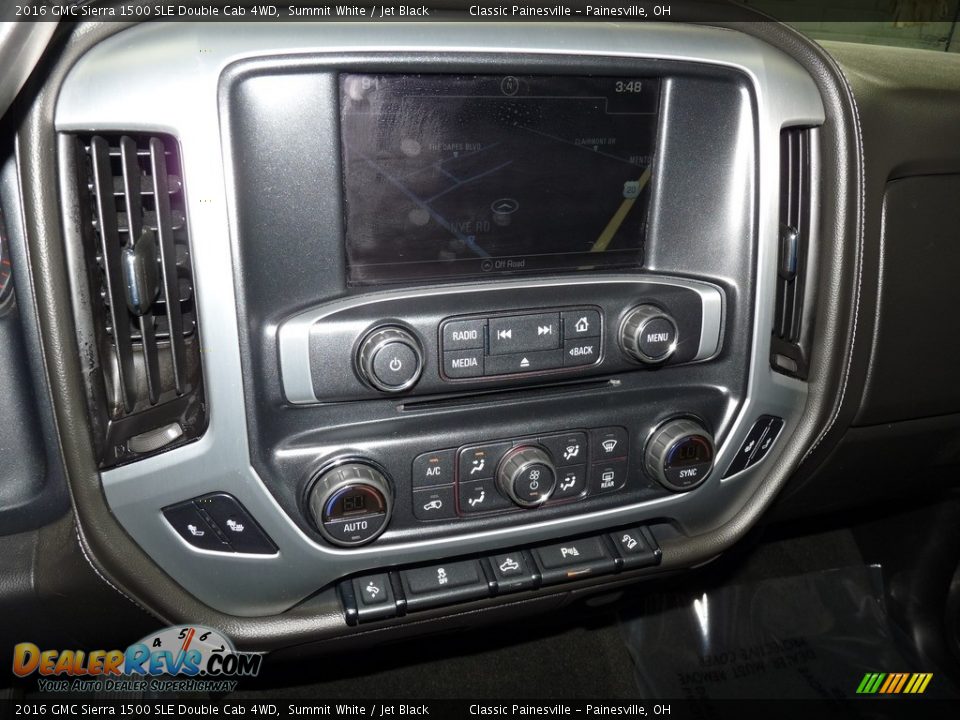 2016 GMC Sierra 1500 SLE Double Cab 4WD Summit White / Jet Black Photo #12