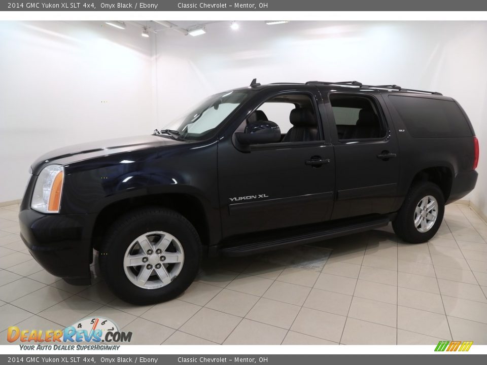 2014 GMC Yukon XL SLT 4x4 Onyx Black / Ebony Photo #3