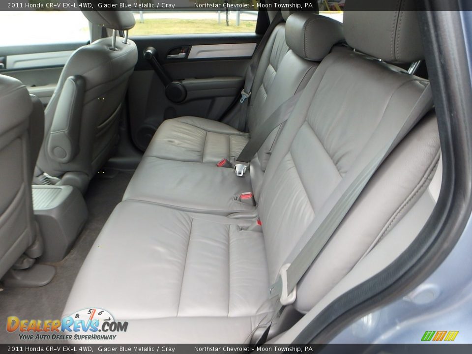 2011 Honda CR-V EX-L 4WD Glacier Blue Metallic / Gray Photo #9