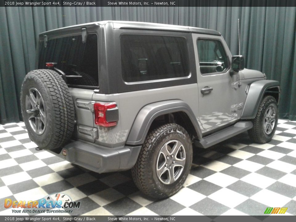2018 Jeep Wrangler Sport 4x4 Sting-Gray / Black Photo #6