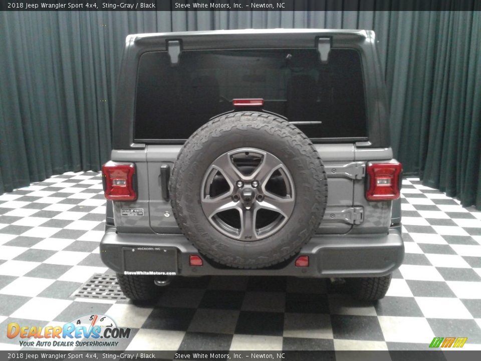2018 Jeep Wrangler Sport 4x4 Sting-Gray / Black Photo #7