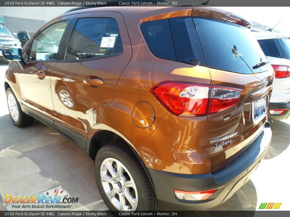 2018 Ford EcoSport SE 4WD Canyon Ridge / Ebony Black Photo #3