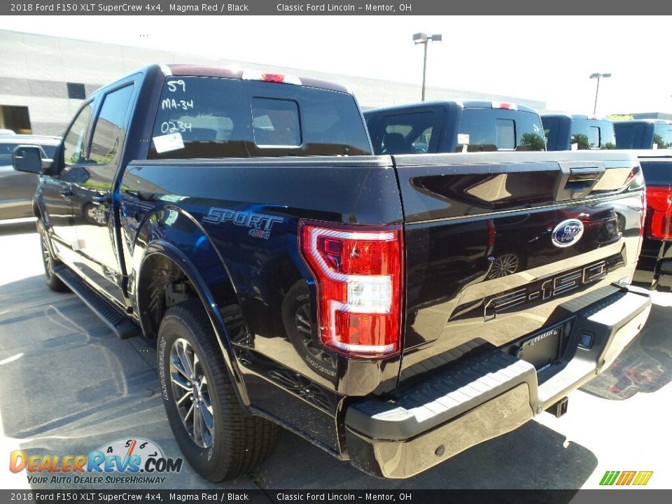 2018 Ford F150 XLT SuperCrew 4x4 Magma Red / Black Photo #3