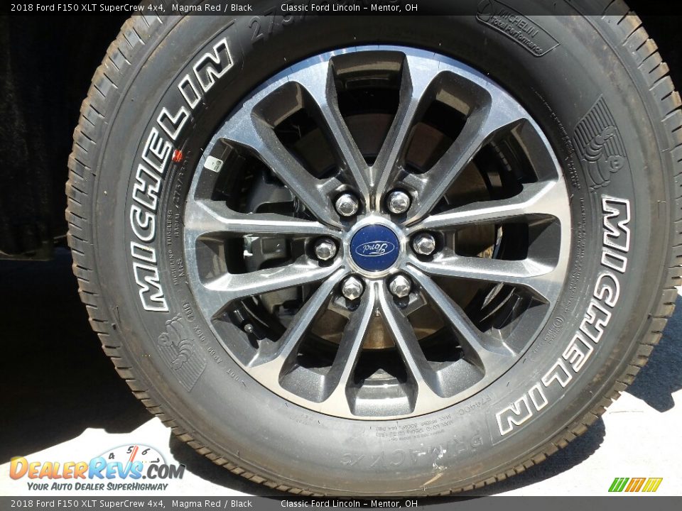 2018 Ford F150 XLT SuperCrew 4x4 Magma Red / Black Photo #6