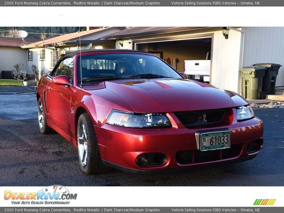 2003 Ford Mustang Cobra Convertible Redfire Metallic / Dark Charcoal/Medium Graphite Photo #1