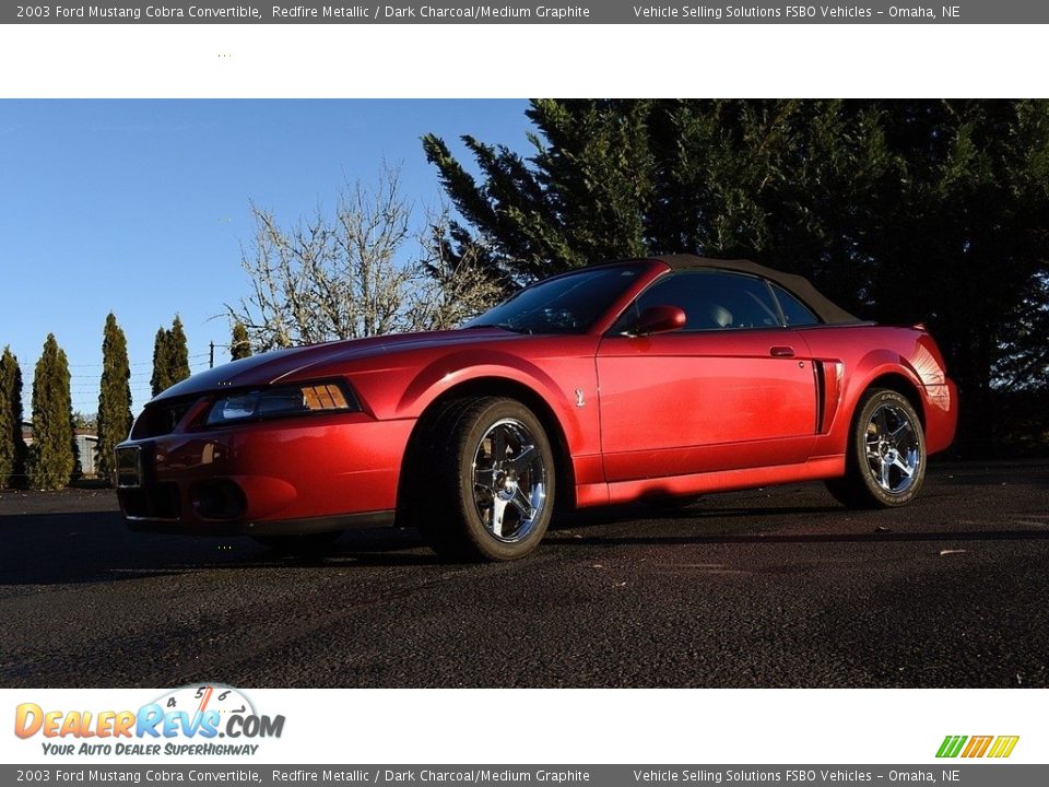 2003 Ford Mustang Cobra Convertible Redfire Metallic / Dark Charcoal/Medium Graphite Photo #6