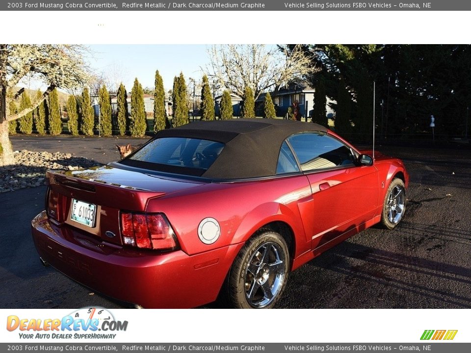 2003 Ford Mustang Cobra Convertible Redfire Metallic / Dark Charcoal/Medium Graphite Photo #7
