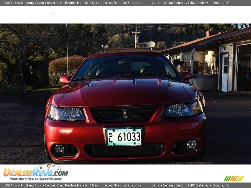2003 Ford Mustang Cobra Convertible Redfire Metallic / Dark Charcoal/Medium Graphite Photo #9