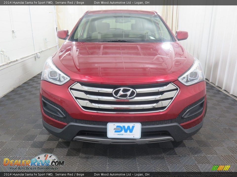 2014 Hyundai Santa Fe Sport FWD Serrano Red / Beige Photo #3