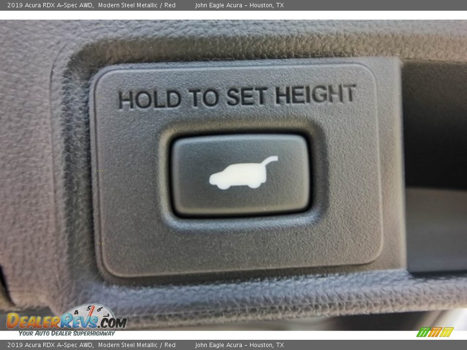 2019 Acura RDX A-Spec AWD Modern Steel Metallic / Red Photo #19
