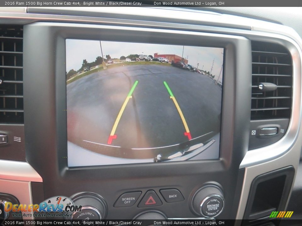 2016 Ram 1500 Big Horn Crew Cab 4x4 Bright White / Black/Diesel Gray Photo #3