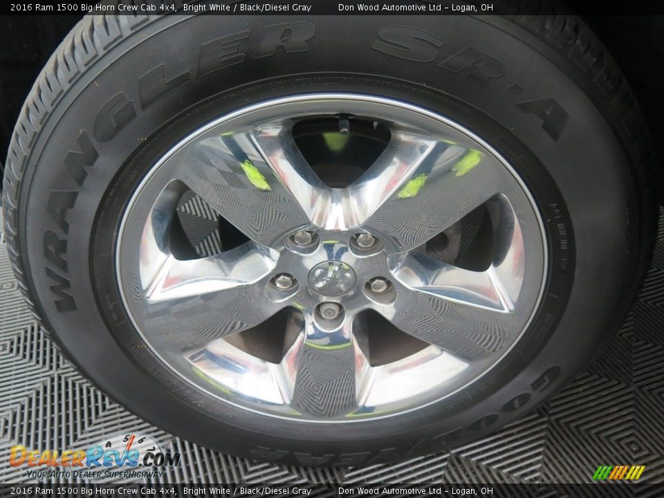 2016 Ram 1500 Big Horn Crew Cab 4x4 Bright White / Black/Diesel Gray Photo #22