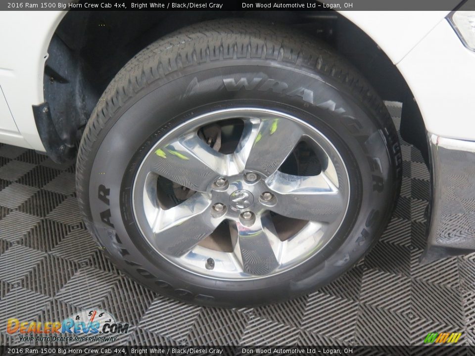 2016 Ram 1500 Big Horn Crew Cab 4x4 Bright White / Black/Diesel Gray Photo #25