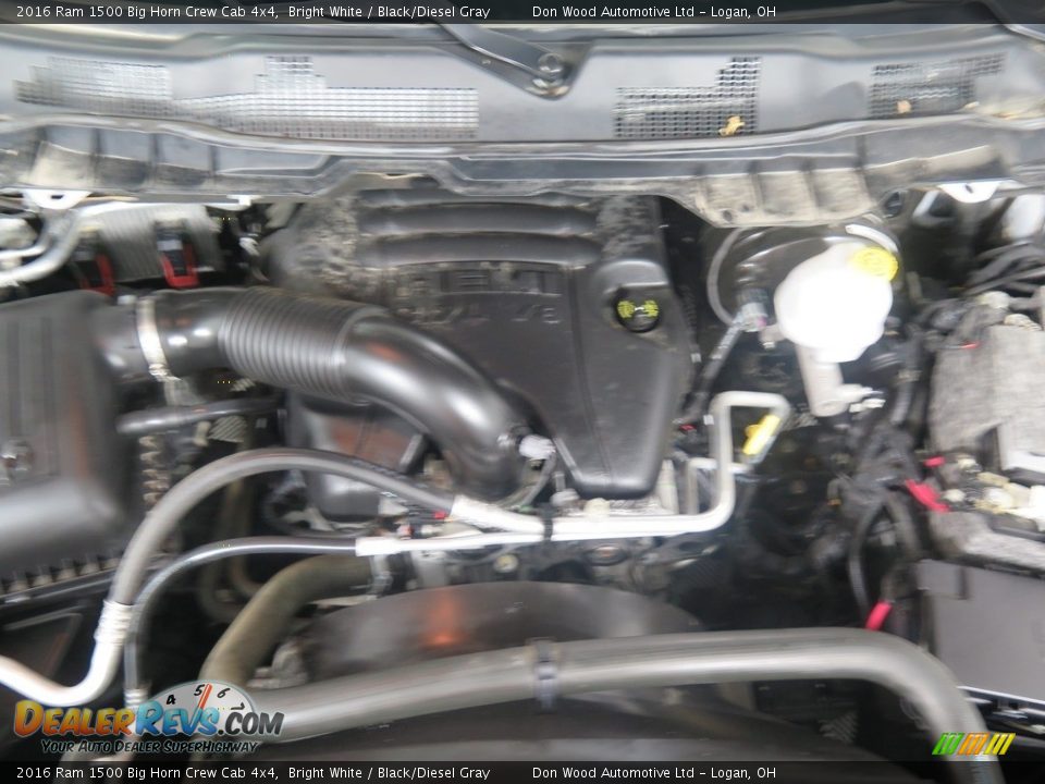 2016 Ram 1500 Big Horn Crew Cab 4x4 Bright White / Black/Diesel Gray Photo #27