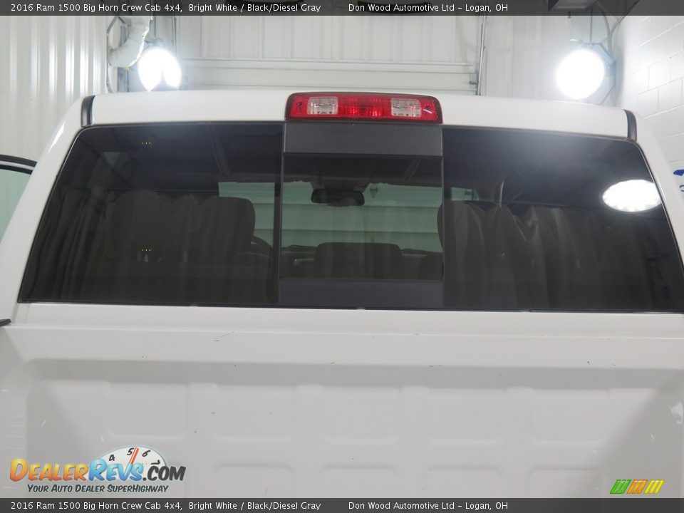 2016 Ram 1500 Big Horn Crew Cab 4x4 Bright White / Black/Diesel Gray Photo #34
