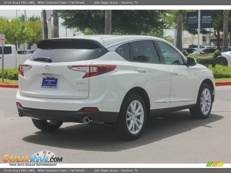 2019 Acura RDX AWD White Diamond Pearl / Parchment Photo #7