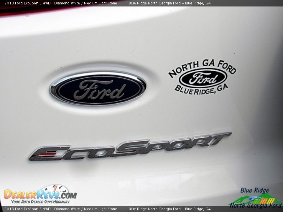 2018 Ford EcoSport S 4WD Diamond White / Medium Light Stone Photo #33