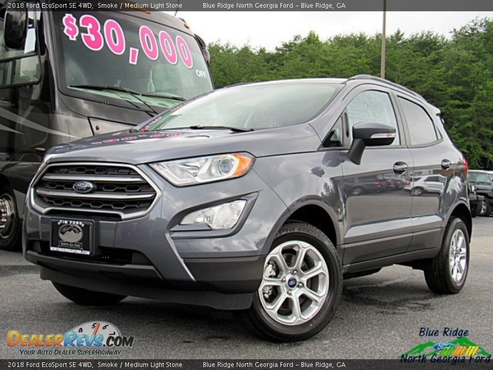 2018 Ford EcoSport SE 4WD Smoke / Medium Light Stone Photo #1