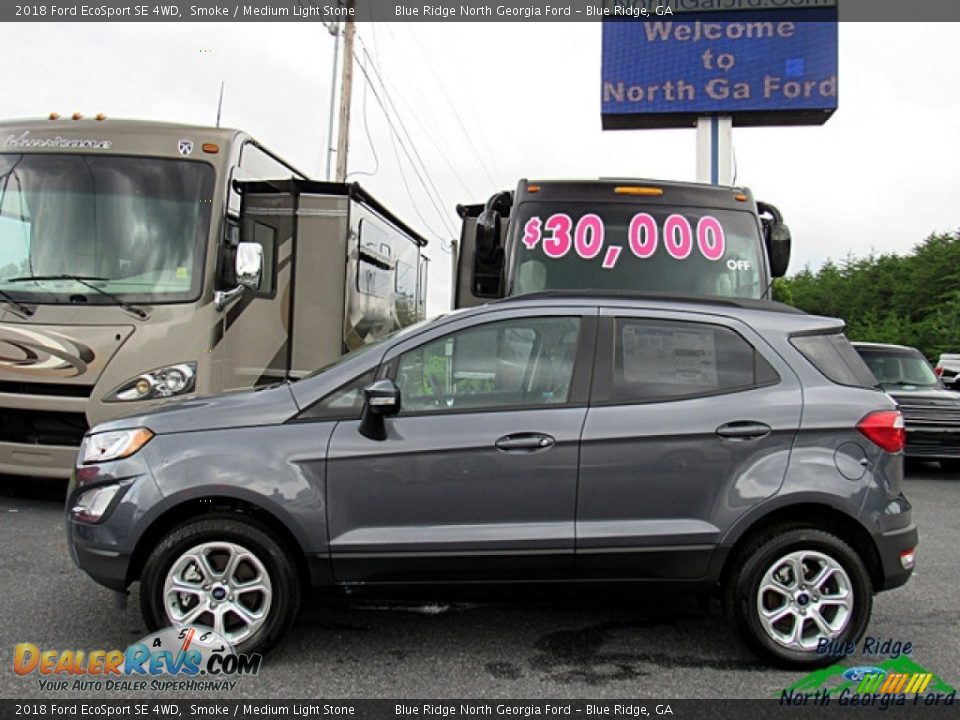 2018 Ford EcoSport SE 4WD Smoke / Medium Light Stone Photo #2