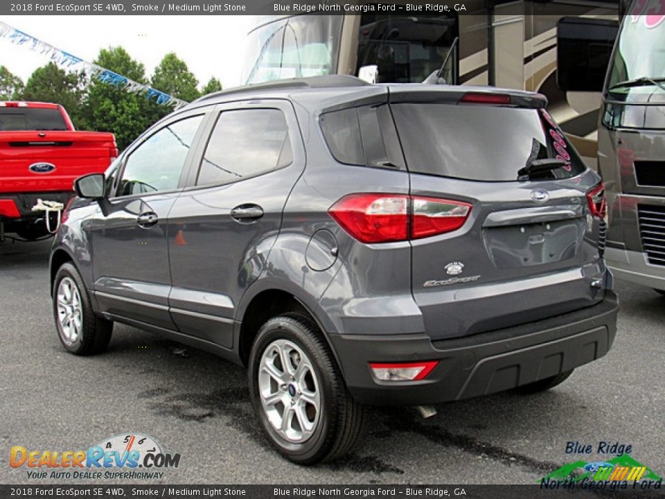 2018 Ford EcoSport SE 4WD Smoke / Medium Light Stone Photo #3