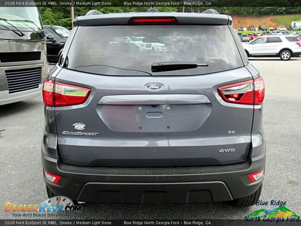 2018 Ford EcoSport SE 4WD Smoke / Medium Light Stone Photo #4