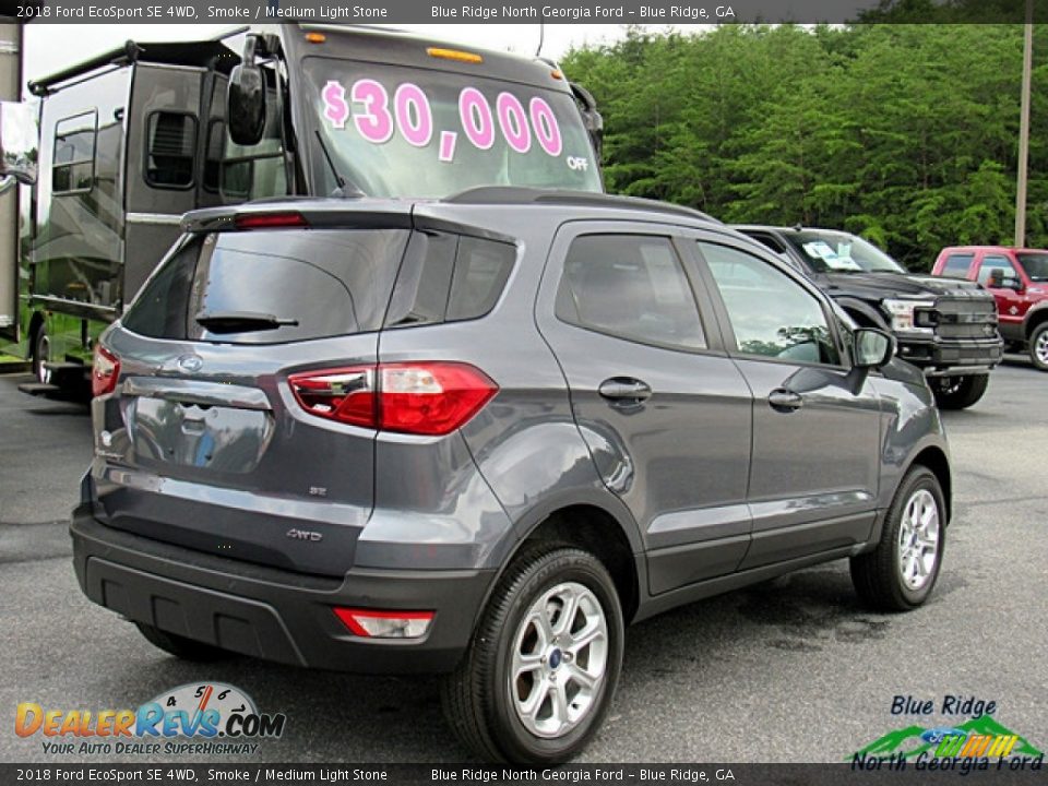 2018 Ford EcoSport SE 4WD Smoke / Medium Light Stone Photo #5