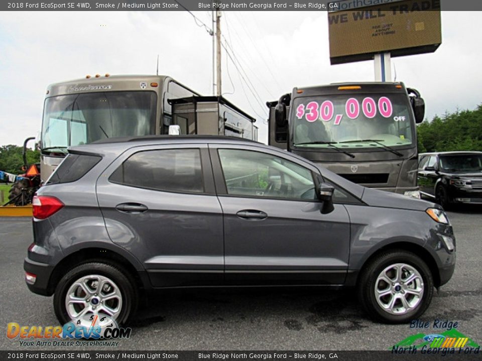 2018 Ford EcoSport SE 4WD Smoke / Medium Light Stone Photo #6