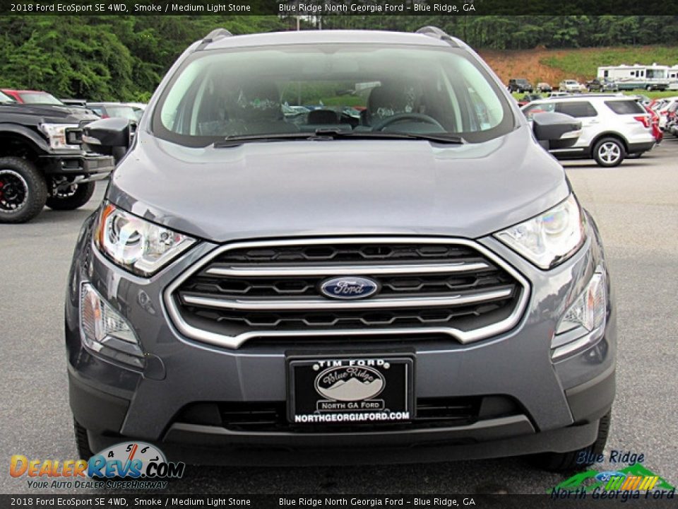 2018 Ford EcoSport SE 4WD Smoke / Medium Light Stone Photo #8