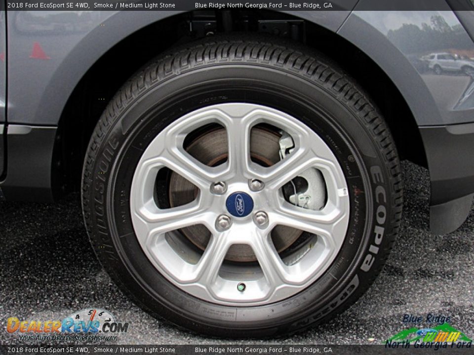 2018 Ford EcoSport SE 4WD Smoke / Medium Light Stone Photo #9