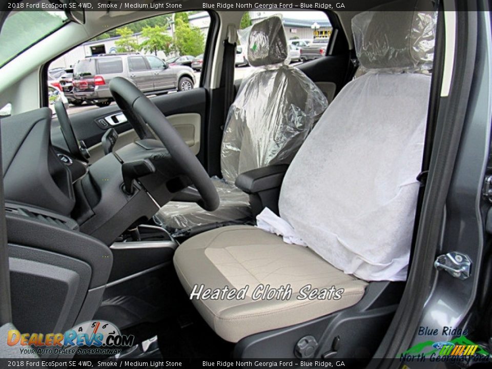 2018 Ford EcoSport SE 4WD Smoke / Medium Light Stone Photo #10