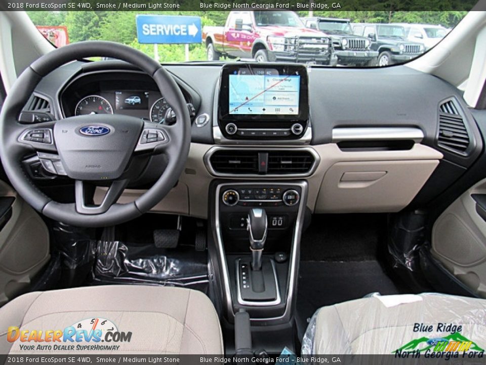 2018 Ford EcoSport SE 4WD Smoke / Medium Light Stone Photo #15