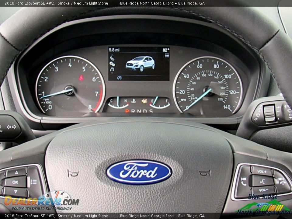 2018 Ford EcoSport SE 4WD Smoke / Medium Light Stone Photo #17