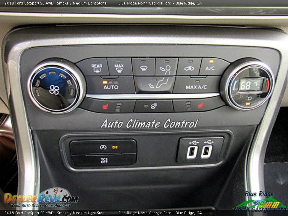 2018 Ford EcoSport SE 4WD Smoke / Medium Light Stone Photo #22