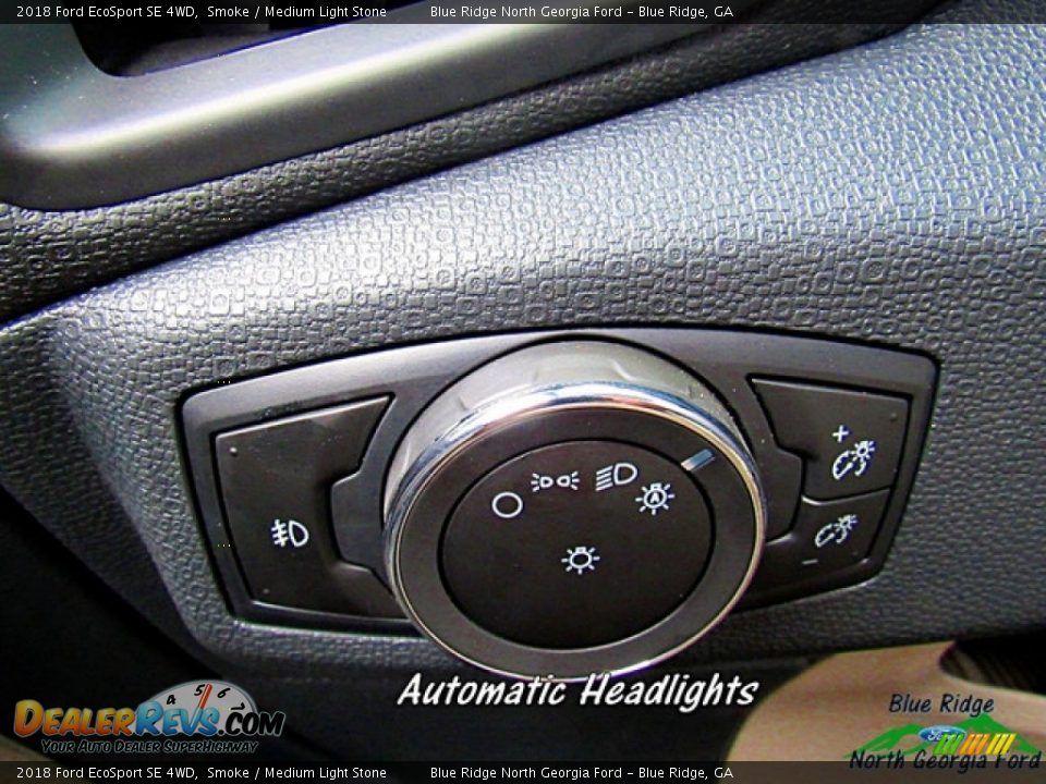 2018 Ford EcoSport SE 4WD Smoke / Medium Light Stone Photo #23