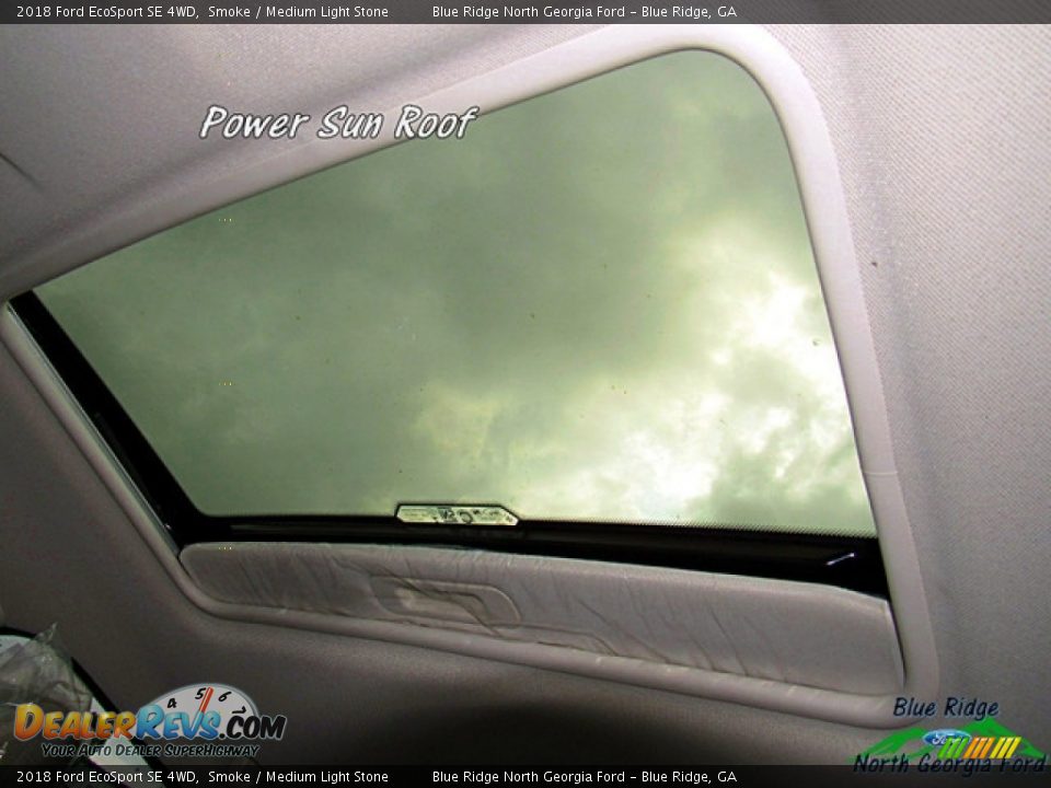 2018 Ford EcoSport SE 4WD Smoke / Medium Light Stone Photo #24