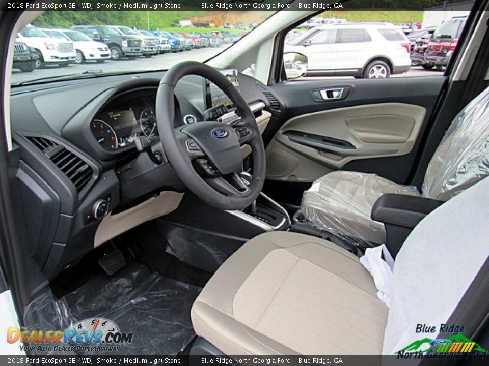 2018 Ford EcoSport SE 4WD Smoke / Medium Light Stone Photo #27