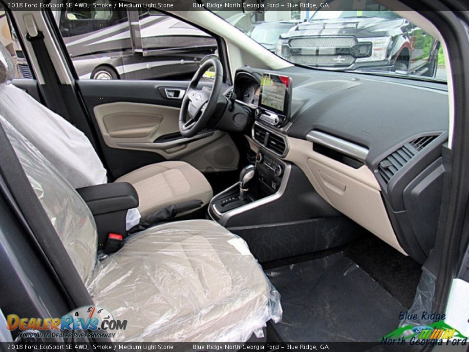 2018 Ford EcoSport SE 4WD Smoke / Medium Light Stone Photo #28