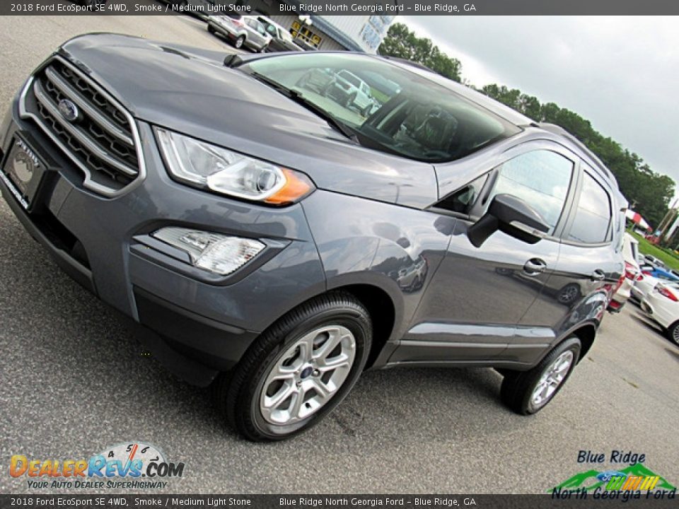 2018 Ford EcoSport SE 4WD Smoke / Medium Light Stone Photo #30