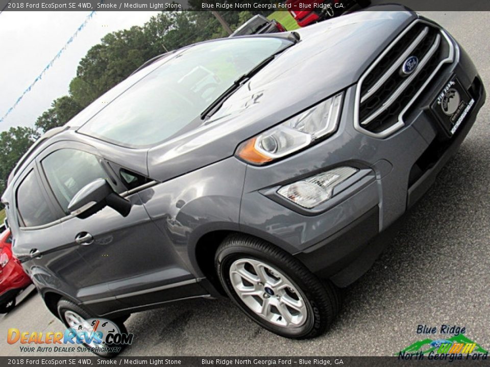 2018 Ford EcoSport SE 4WD Smoke / Medium Light Stone Photo #31