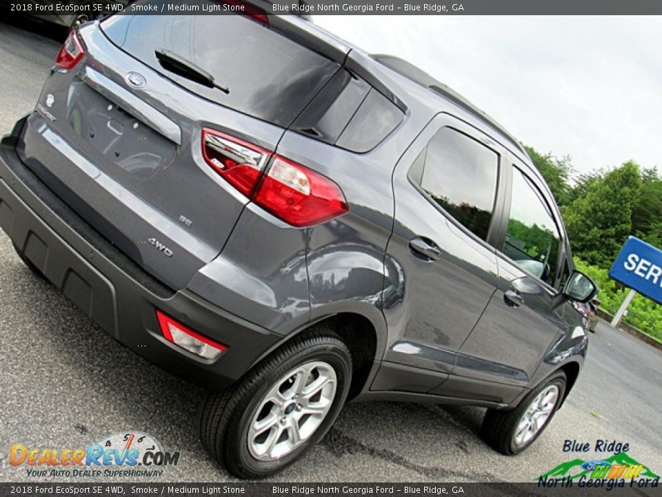 2018 Ford EcoSport SE 4WD Smoke / Medium Light Stone Photo #32