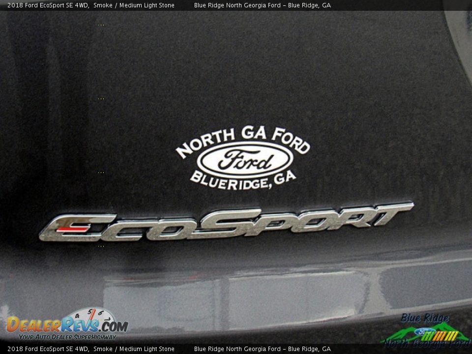 2018 Ford EcoSport SE 4WD Smoke / Medium Light Stone Photo #34