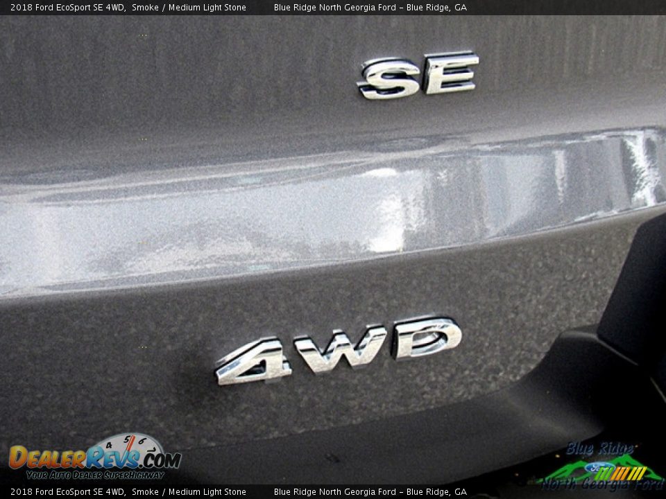 2018 Ford EcoSport SE 4WD Smoke / Medium Light Stone Photo #35