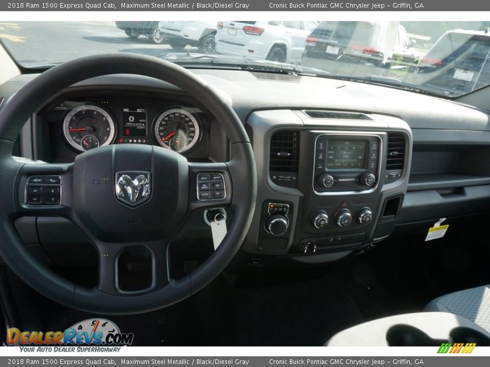 2018 Ram 1500 Express Quad Cab Maximum Steel Metallic / Black/Diesel Gray Photo #5