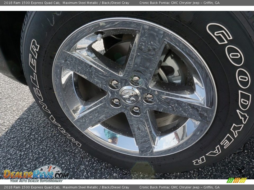 2018 Ram 1500 Express Quad Cab Maximum Steel Metallic / Black/Diesel Gray Photo #8