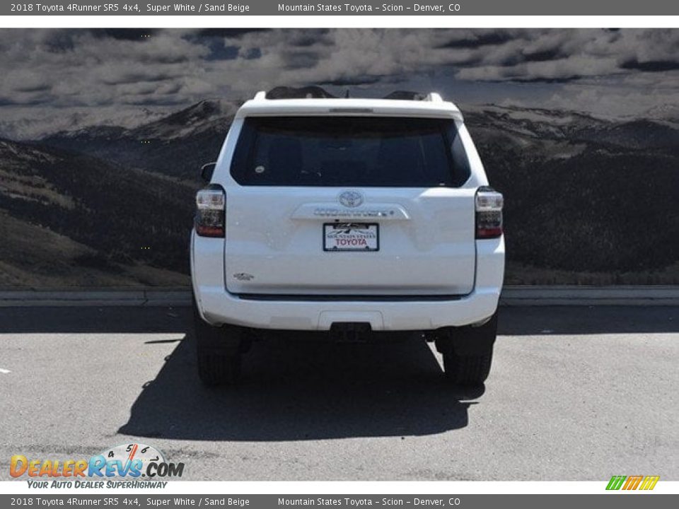 2018 Toyota 4Runner SR5 4x4 Super White / Sand Beige Photo #4