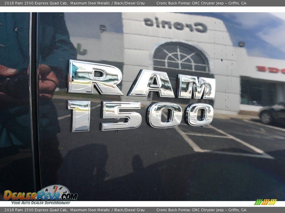 2018 Ram 1500 Express Quad Cab Maximum Steel Metallic / Black/Diesel Gray Photo #14