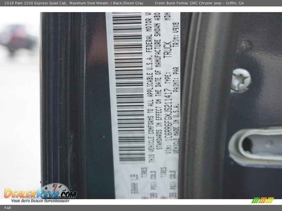 Ram Color Code PAR Maximum Steel Metallic